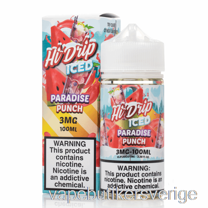 Vape Sverige Iced Paradise Punch - Hi-drip E-vätskor - 100ml 0mg